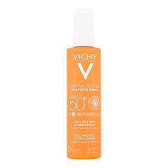 Zaščita pred soncem za telo Vichy Capital Soleil Cell Protect Water Fluid Spray SPF50+ 200 ml