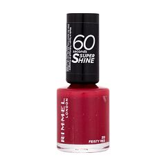 Lak za nohte Rimmel London 60 Seconds Super Shine 8 ml 313 Feisty Red