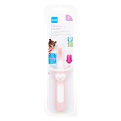 Zobna ščetka MAM Baby´s Brush Massaging Brush 3m+ Pink 1 kos