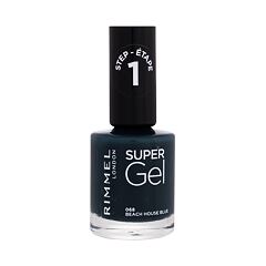 Lak za nohte Rimmel London Super Gel STEP1 12 ml 068 Beach House Blue