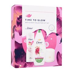 Gel za prhanje Dove Time To Glow Bath & Body Collection 225 ml Seti