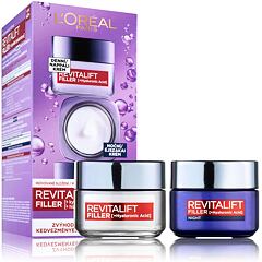 Dnevna krema za obraz L'Oréal Paris Revitalift Filler HA Duo Set 50 ml Seti