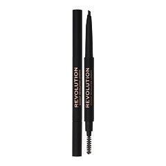 Svinčnik za obrvi Makeup Revolution London Duo Brow Definer 0,25 g Dark Brown