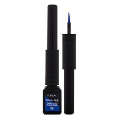 Črtalo za oči L'Oréal Paris Infaillible Grip 24H Matte Liquid Liner 3 ml 02 Blue