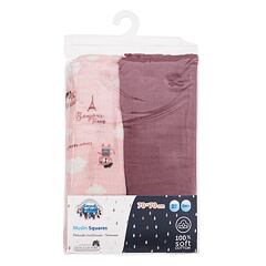 Plenice iz blaga Canpol babies Bonjour Paris Muslin Squares Diapers Pink 2 kos