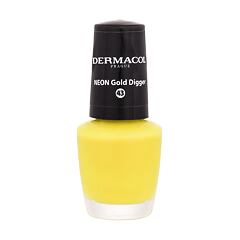 Lak za nohte Dermacol Neon 5 ml 43 NEON Gold Digger