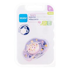 Duda MAM Night Silicone Pacifier 0m+ Stars 1 kos