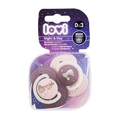 Duda LOVI Night & Day Dynamic Soother Girl 0-3m 2 kos