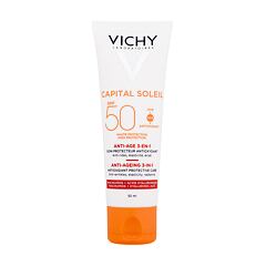 Zaščita pred soncem za obraz Vichy Capital Soleil Anti-Ageing 3-in-1 SPF50 50 ml