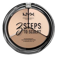 Paletka za konturing NYX Professional Makeup 3 Steps To Sculpt 15 g 01 Fair