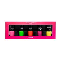 Lak za nohte Dermacol Neon Nail Polish Set 5 ml Seti