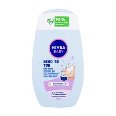 Gel za prhanje Nivea Baby Head To Toe Bed Time Shower Gel 200 ml