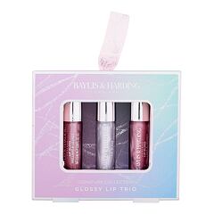 Glos za ustnice Baylis & Harding Jojoba, Vanilla & Almond Oil Signature Collection Glossy Lip Trio 2,5 ml Seti