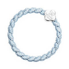 Elastika za lase By Eloise London Woven Silver Quatrefoil 1 kos Faded Denim