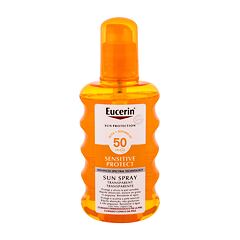 Zaščita pred soncem za telo Eucerin Sun Sensitive Protect Sun Spray Transparent SPF50 200 ml