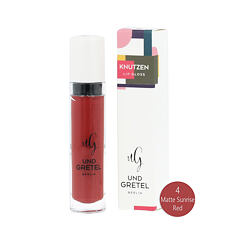 Glos za ustnice Und Gretel KNUTZEN Lip Gloss 6 ml 4 Matte Sunrise Red