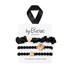Elastika za lase By Eloise London Set Bee Black 1 kos