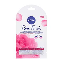 Maska za področje okoli oči Nivea Rose Touch Hydrating Under Eye Hydrogel Mask 1 kos