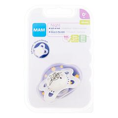 Duda MAM Night Silicone Pacifier 0m+ Planet 1 kos