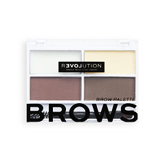 Paletka za obrvi Revolution Relove Colour Cult Brows 3,2 g Dark