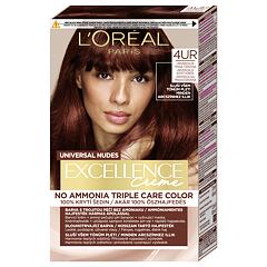 Barva za lase L'Oréal Paris Excellence Creme Triple Protection 48 ml 4UR Universal Dark Red