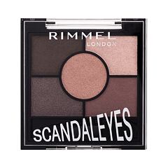 Senčilo za oči Rimmel London Scandaleyes 5 Pan Eyeshadow Palette 3,8 g 003 Rose Quartz