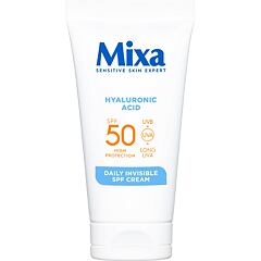 Dnevna krema za obraz Mixa Hyaluronic Acid Daily Invisible SPF Cream SPF50 50 ml