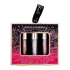 Glos za ustnice Baylis & Harding Moonlight Fig Glossy Lip Trio 2,5 ml Seti