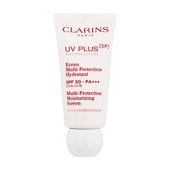 Dnevna krema za obraz Clarins UV Plus 5P Multi-Protection Moisturizing Screen SPF50 30 ml Translucent