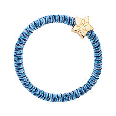 Elastika za lase By Eloise London Velvet Gold Star 1 kos Indigo