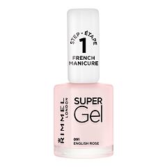 Lak za nohte Rimmel London Super Gel French Manicure STEP1 12 ml 091 English Rose