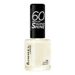 Lak za nohte Rimmel London 60 Seconds Super Shine 8 ml 730 Silver Bullet