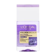 Odstranjevalec ličil za oči L'Oréal Paris Hyaluron Specialist Replumping Make-Up Remover 125 ml