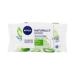 Čistilni robčki Nivea Naturally Good Organic Aloe Vera 25 kos