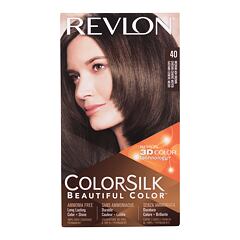 Barva za lase Revlon Colorsilk Beautiful Color 59,1 ml 40 Medium Ash Brown poškodovana škatla