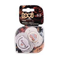 Duda LOVI I Love Dynamic Soother 0-3m 2 kos