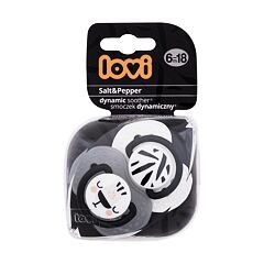 Duda LOVI Salt&Pepper Dynamic Soother 6-18m 2 kos