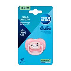 Duda Canpol babies Exotic Animals Silicone Soother Panda 0-6m 1 kos