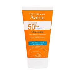 Zaščita pred soncem za obraz Avene Cleanance Anti-Blemishes SPF50+ 50 ml