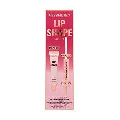 Glos za ustnice Makeup Revolution London Lip Shape 9 ml Rose Pink Seti