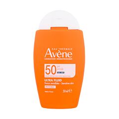 Zaščita pred soncem za obraz Avene Sun Ultra Fluid Invisible SPF50 50 ml