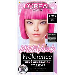 Barva za lase L'Oréal Paris Préférence Meta Vivids 75 ml 7.222 Meta Pink