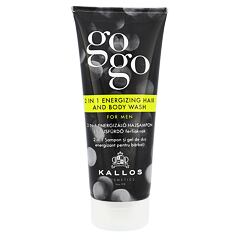 Gel za prhanje Kallos Cosmetics Gogo 2 in 1 Energizing Hair And Body Wash 200 ml