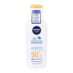 Zaščita pred soncem za telo Nivea Sun Kids Protect & Sensitive Sun Lotion SPF50+ 200 ml