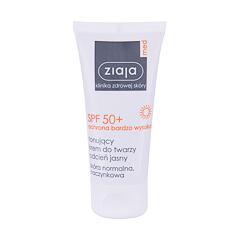 Zaščita pred soncem za obraz Ziaja Med Protective Tinted SPF50+ 50 ml Light