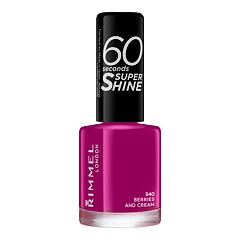 Lak za nohte Rimmel London 60 Seconds Super Shine 8 ml 340 Berries And Cream