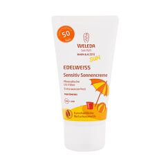 Zaščita pred soncem za telo Weleda Baby & Kids Sun Edelweiss Sunscreen Sensitive SPF50 50 ml