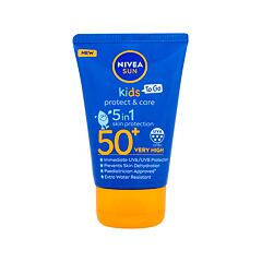 Zaščita pred soncem za telo Nivea Sun Kids Protect & Care Sun Lotion 5 in 1 SPF50+ 50 ml