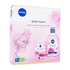 Dnevna krema za obraz Nivea Rose Touch Care & Cleansing Skincare Regime 50 ml poškodovana škatla Seti