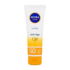 Zaščita pred soncem za obraz Nivea Sun UV Face Q10 Anti-Age SPF50 50 ml